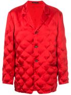 Yohji Yamamoto Vintage Quilted Oversized Jacket - Red