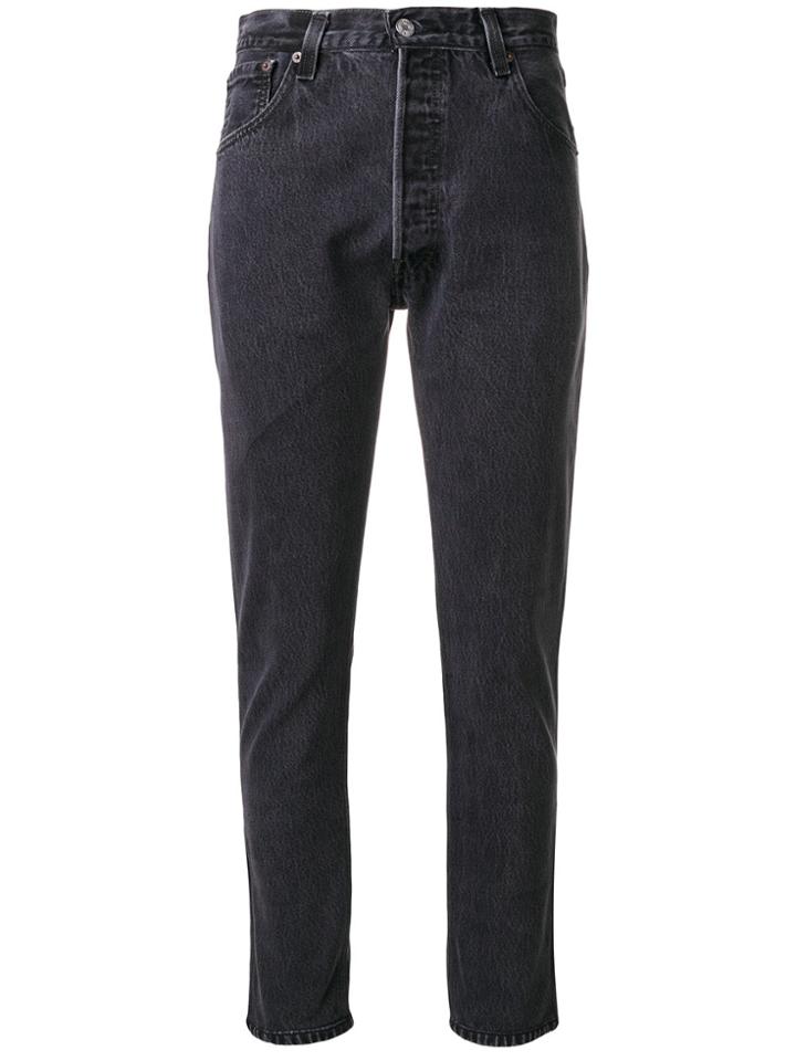 Re/done Classic Fitted Jeans - Black