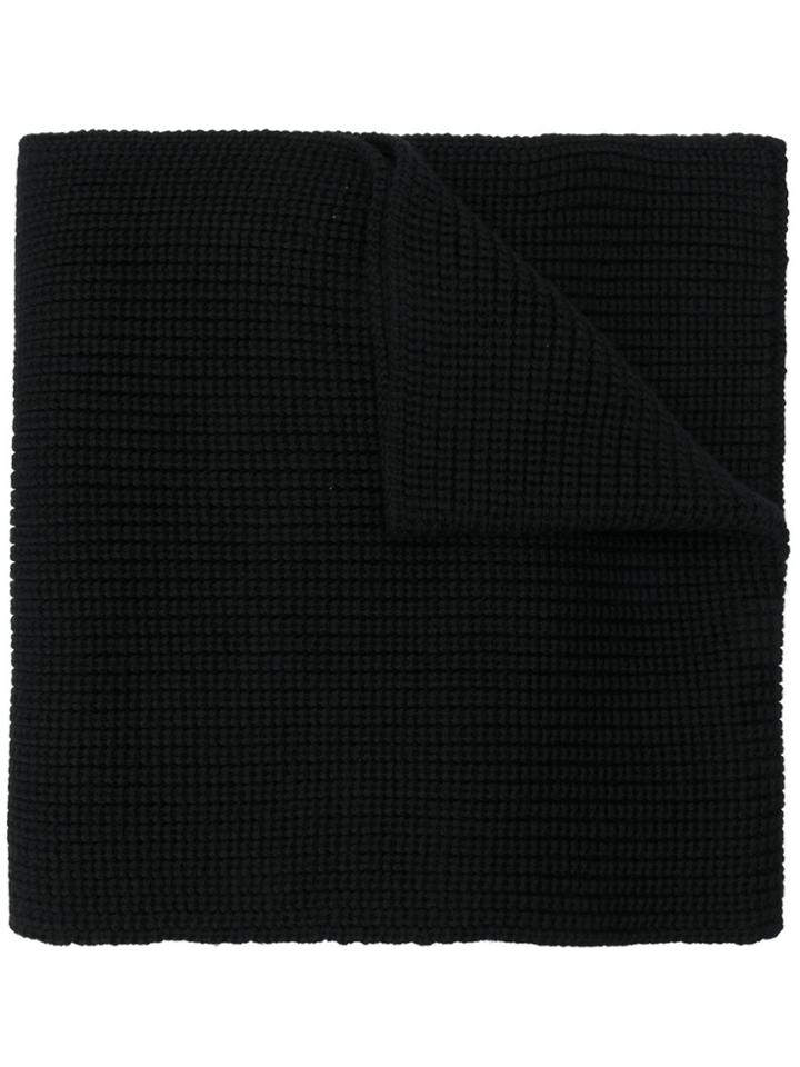 Dolce & Gabbana Fine Knit Scarf - Black