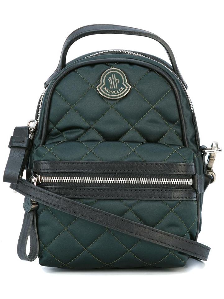 Moncler 'georgine' Crossbody Bag, Men's, Green, Polyester/leather