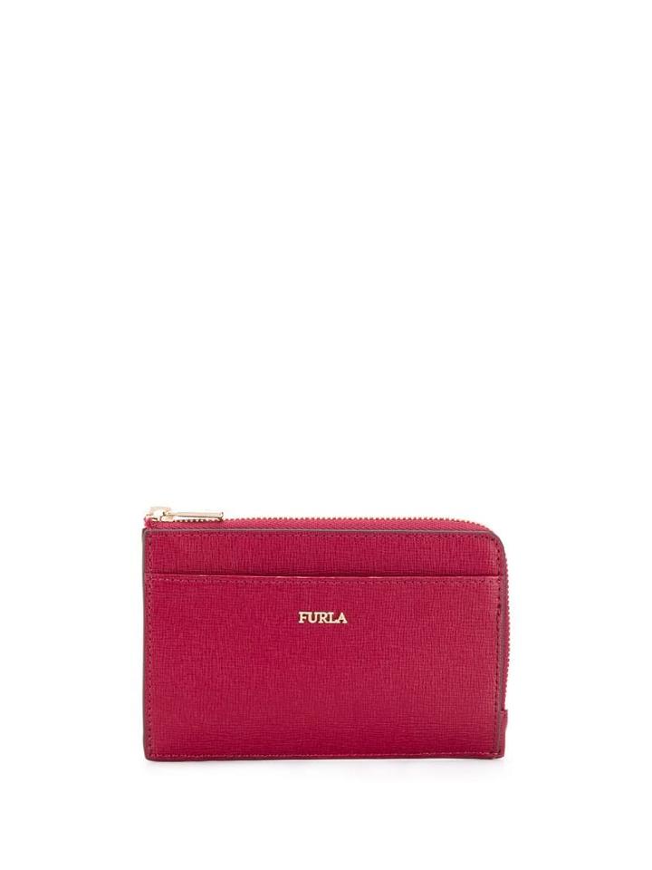 Furla Logo Plaque Wallet - Red