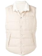 Brunello Cucinelli Reversible Padded Gilet - Neutrals