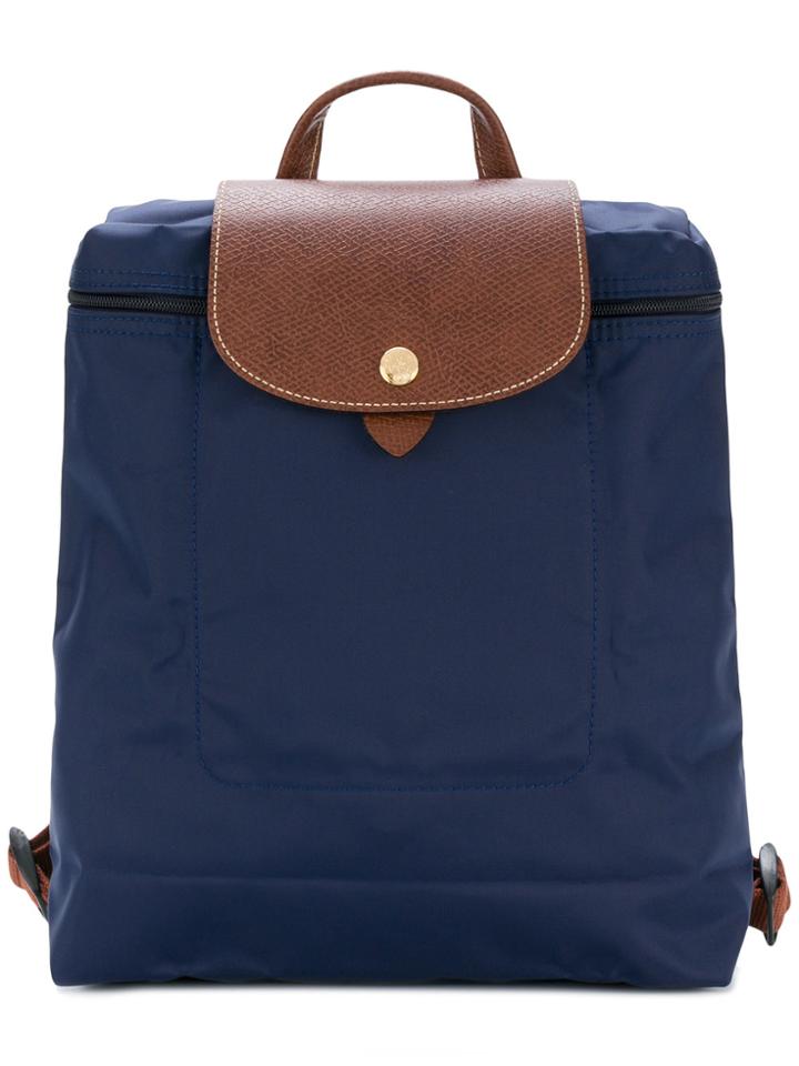 Longchamp Foldover Top Backpack - Blue