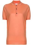 Victoria Beckham Contrast Button Polo Shirt - Yellow