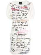 Boutique Moschino Graphic Day Dress - White