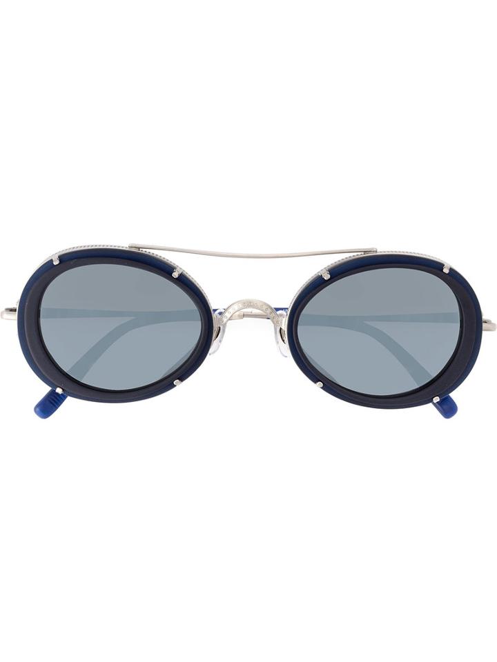 Matsuda - Round-frame Sunglasses - Unisex - Acetate/metal/glass - One Size, Blue, Acetate/metal/glass