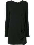 Saint Laurent Dress With Gathered Side - Black