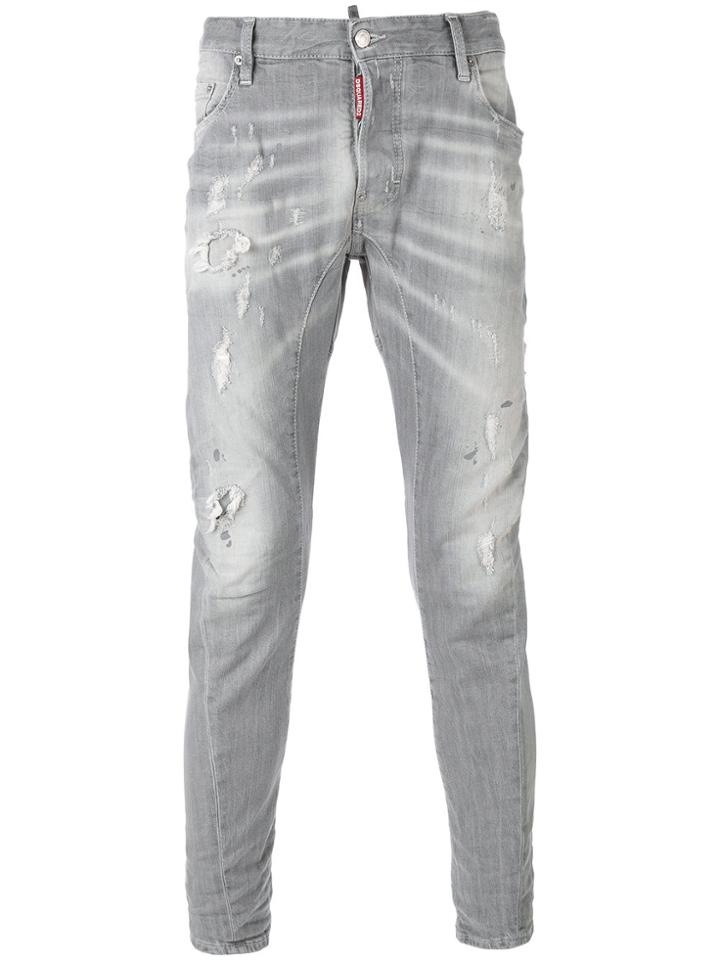 Dsquared2 Tidy Biker Jeans - Grey