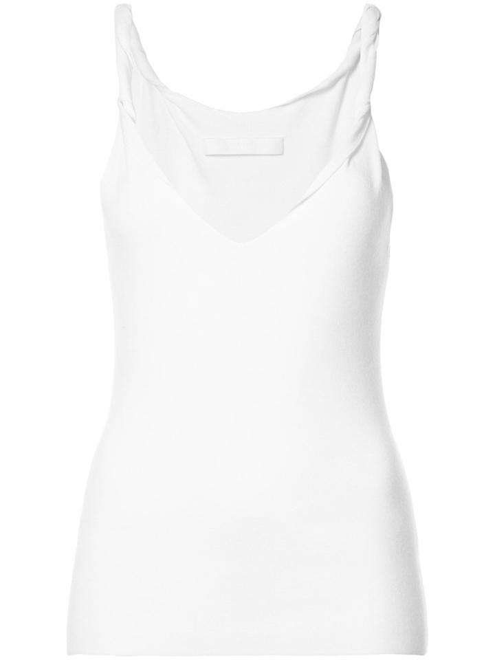 Dion Lee Twist Shoulder Tank Top - White