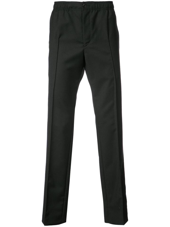 Maison Kitsuné Straight Trousers - Black