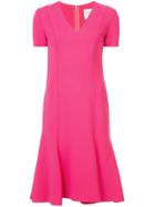 Carolina Herrera Short Sleeve Dress - Pink & Purple