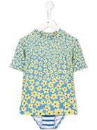 Stella Mccartney Kids Floral Print Swimsuit, Girl's, Size: 12 Yrs, Blue