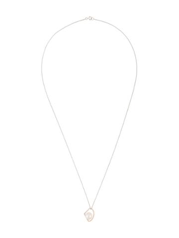 Kova Pearl Charm Pendant Necklace - Metallic