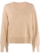 Mrz V-neck Pullover Sweater - Neutrals