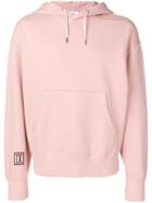 Ami Paris Hoodie With 9 Patch - Pink