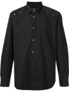 Comme Des Garçons Homme Plus Studded Button Down Shirt, Men's, Size: Small, Black, Cotton