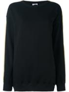 P.a.r.o.s.h. Contrast Strap Detail Sweatshirt, Women's, Size: Small, Black, Cotton