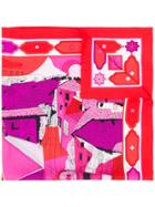 Emilio Pucci Florence-print Scarf - Red