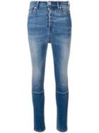 Unravel Project High Waist Skinny Jeans - Blue