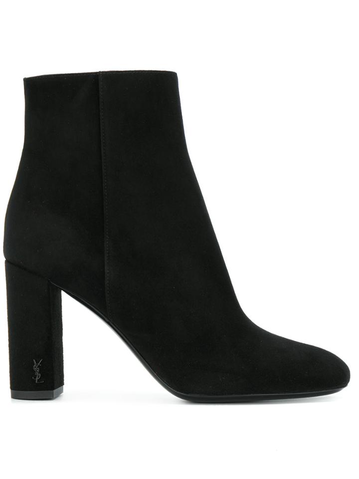 Saint Laurent Loulou 95 Ankle Boots - Black