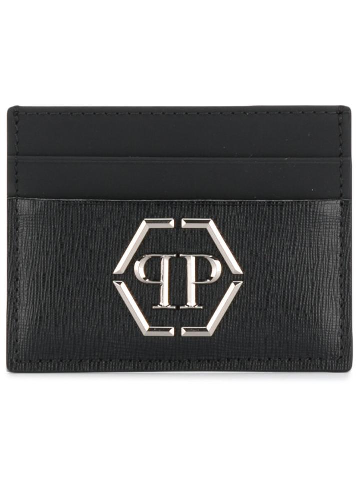 Philipp Plein Logo Plaque Cardholder - Black