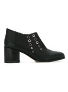 Mara Mac Eyelets Ankle Boots - Black