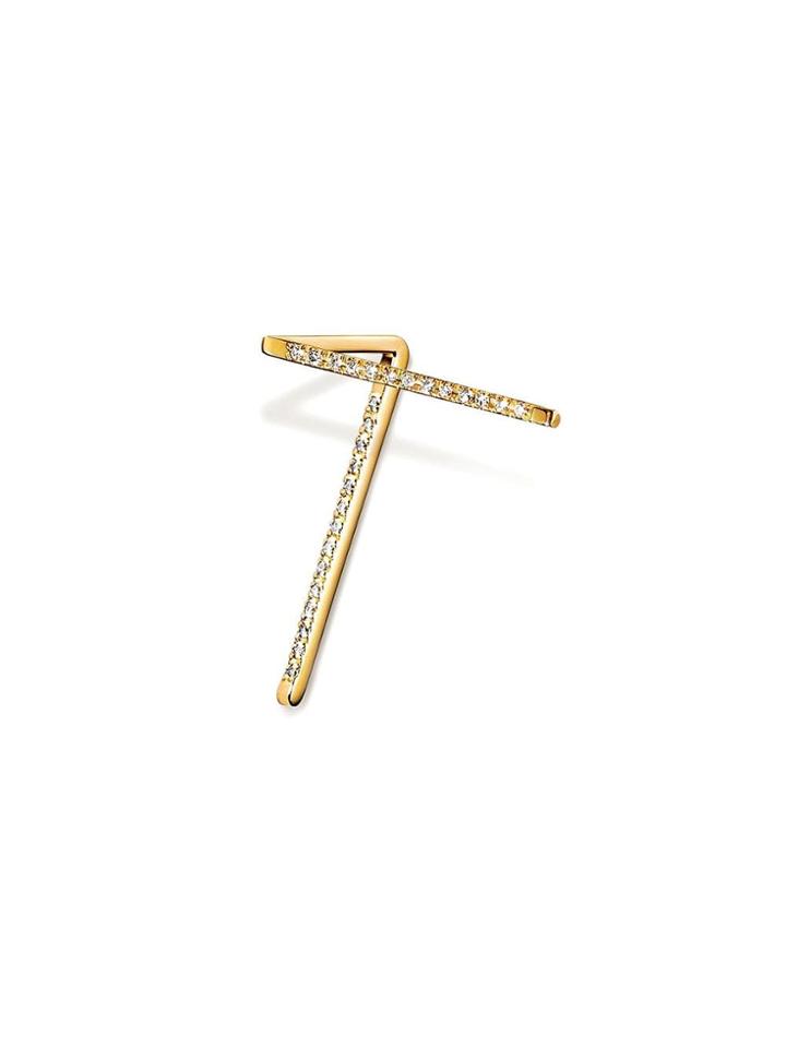 Shihara Diamond Post Earring 0302 - Metallic