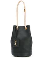 Saint Laurent Small Seau Bucket Bag, Black, Leather