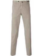 Pt01 Off Centre Button Chinos, Men's, Size: 58, Nude/neutrals, Cotton/spandex/elastane