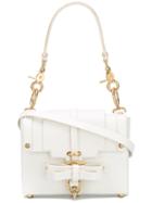 Niels Peeraer - Hook Clasp Shoulder Bag - Women - Calf Leather - One Size, Women's, White, Calf Leather