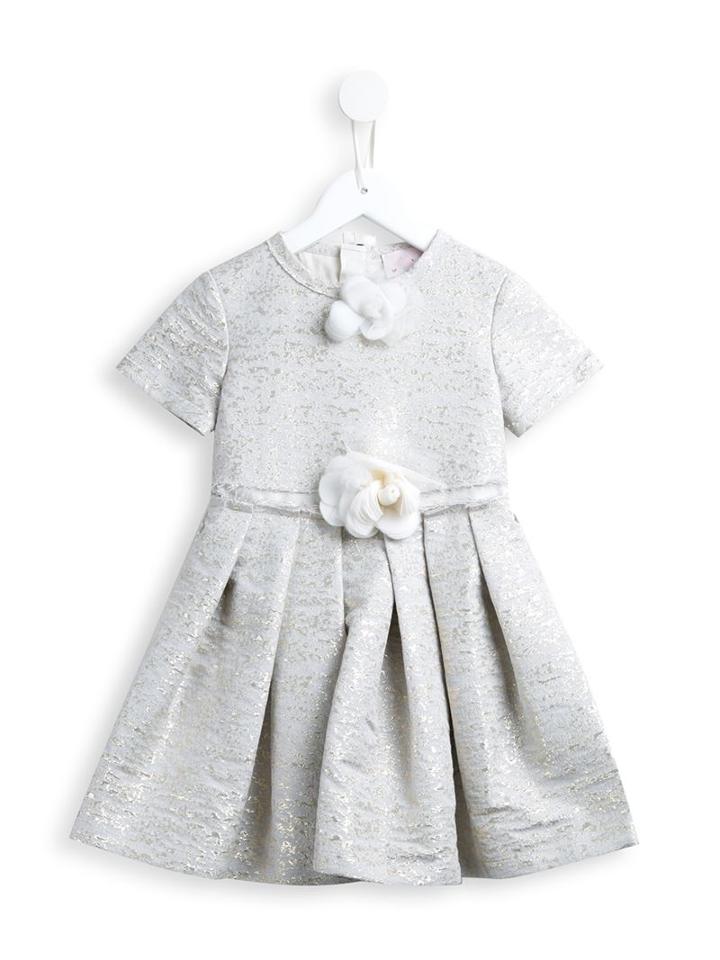 Lanvin Petite Bow Detail Brocade Dress, Girl's, Size: 6 Yrs, White