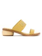 Mara Mac Studded Leather Sandals - Yellow