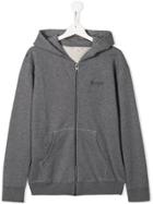 Bonpoint Teen Chest Logo Hoodie - Grey