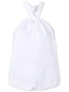 Erika Cavallini Knotted Halterneck Top - White