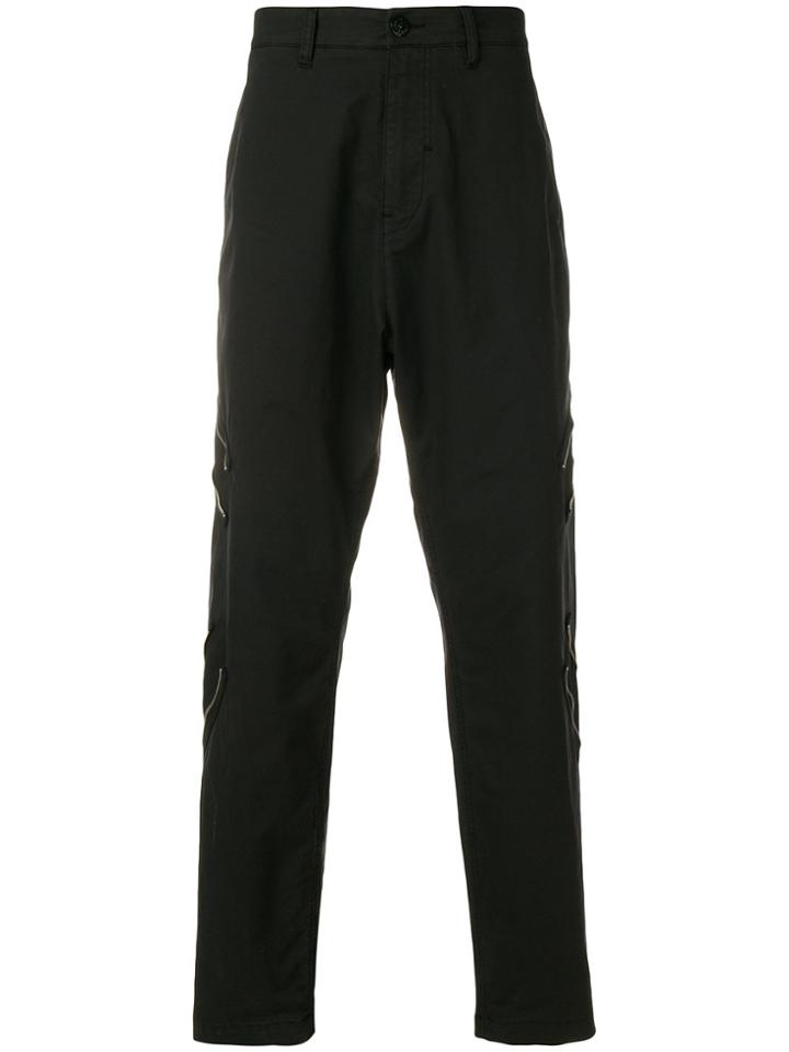 Stone Island Shadow Project Drop Crotch Cargo Trousers - Black