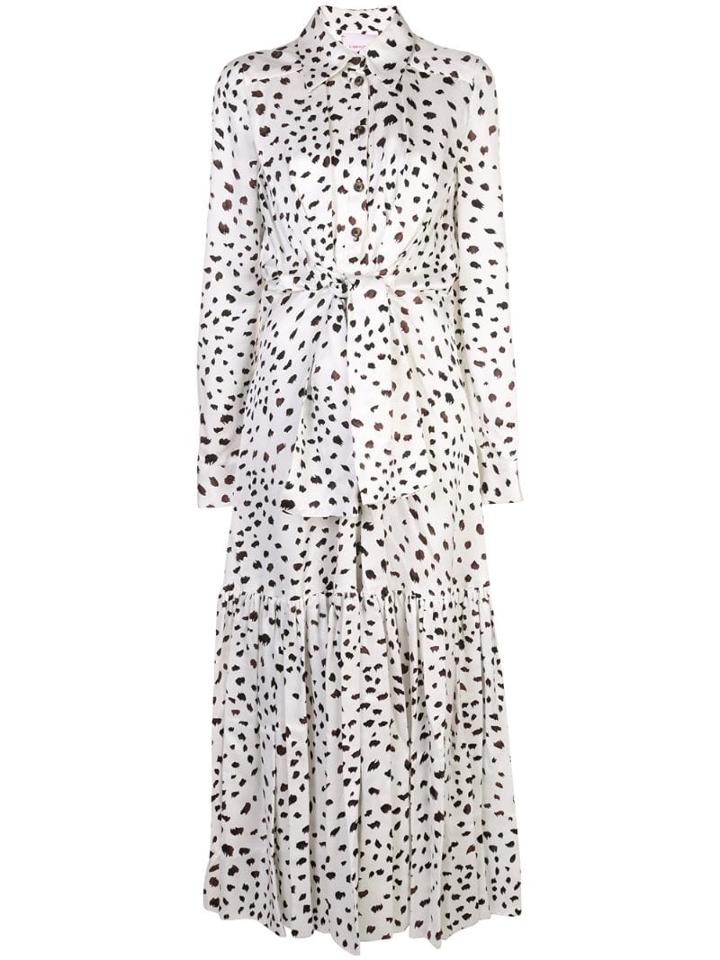 Carolina Herrera Printed Maxi Dress - White