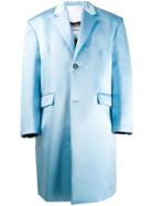 Raf Simons Oversized Midi Coat - Blue