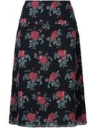 Saint Laurent Floral Print Skirt