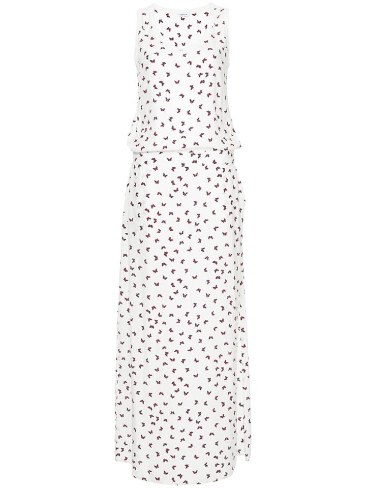 P.a.r.o.s.h. Long Printed Dress - White