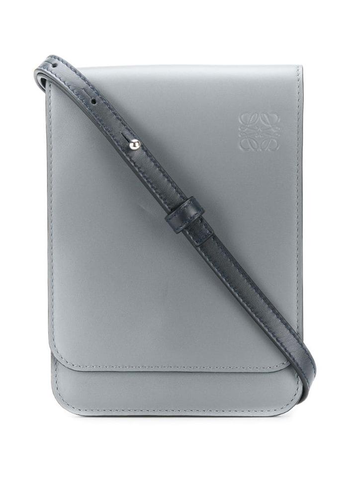 Loewe Gusset Flat Crossbody Bag - Grey