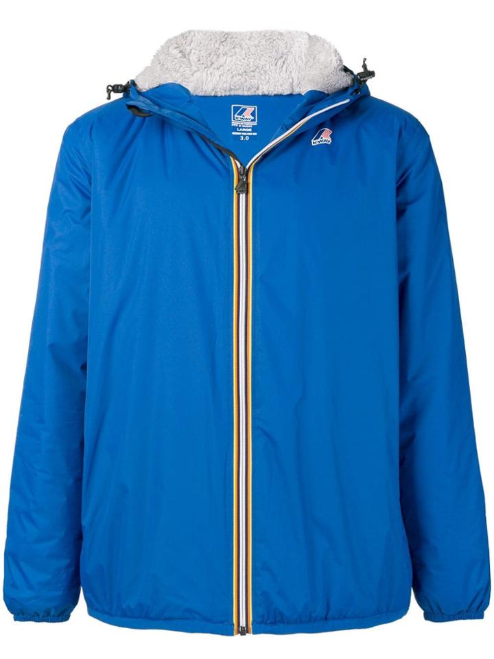 K-way Padded Hooded Jacket - Blue
