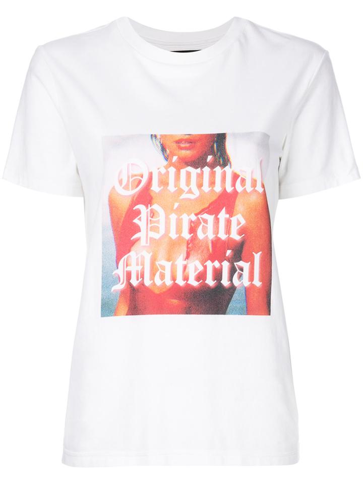 House Of Holland Original Pirate Material T-shirt - White