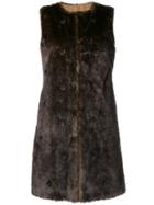 Steffen Schraut Sleeveless Fur Gilet - Brown