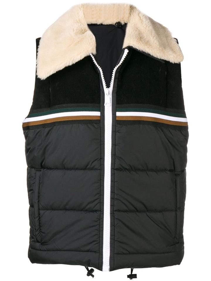 No21 Detachable Sleeve Jacket - Black