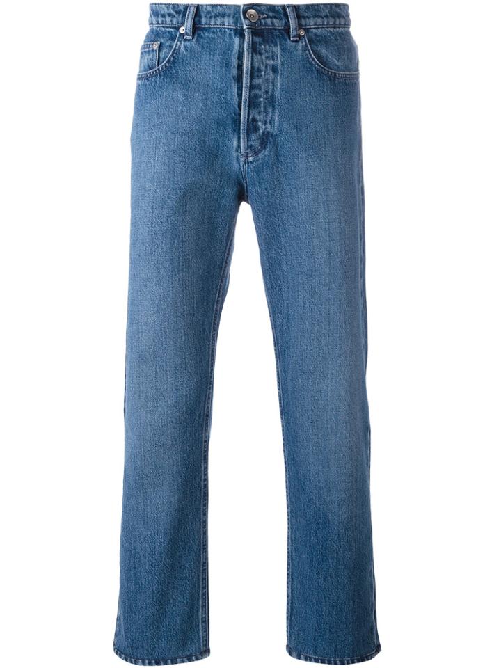 Gieves & Hawkes Straight Leg Jeans - Blue