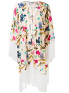 Essentiel Antwerp - Floral Tassel Jacket - Women - Cotton/viscose - One Size, Nude/neutrals, Cotton/viscose