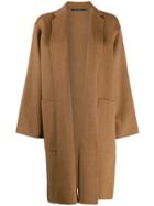 Sofie D'hoore Oversized Wrap-style Coat - Brown