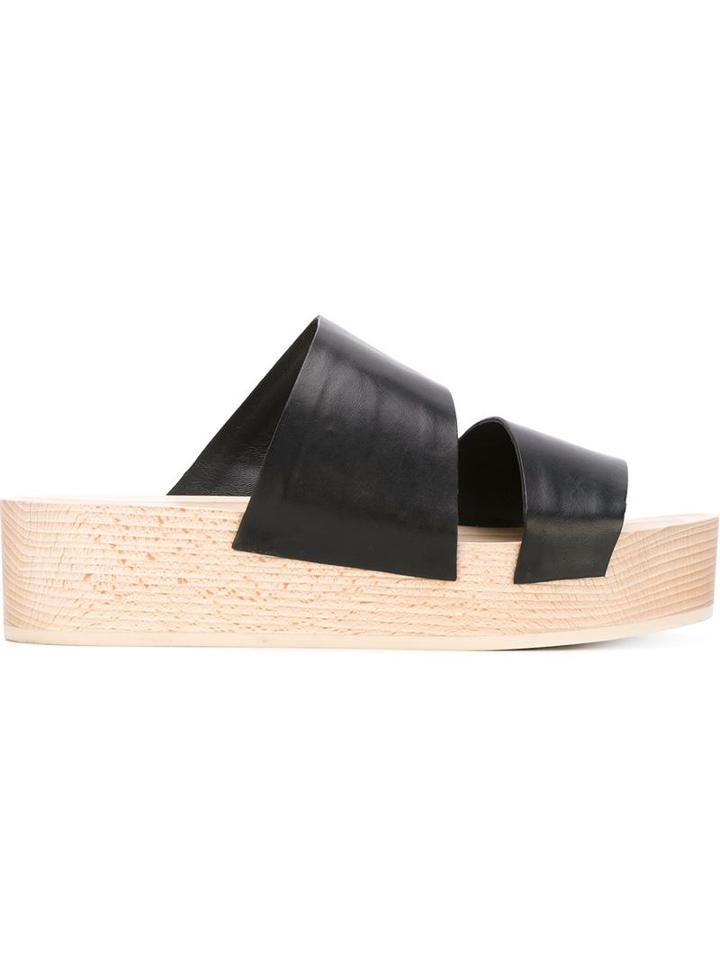 Roberto Del Carlo Platform Slider Sandals