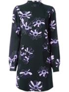 Giamba Floral Print Dress, Women's, Size: 40, Black, Viscose/polyester