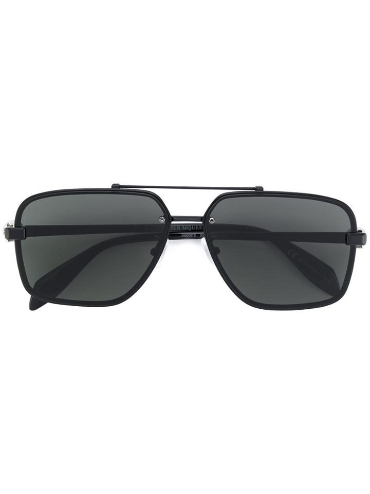 Alexander Mcqueen Eyewear Square Frame Sunglasses - Black